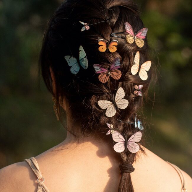 Look navideño- Accesorios mariposa