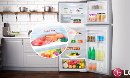 LG presenta su nuevo refrigerador ultra rápido Top Freezer