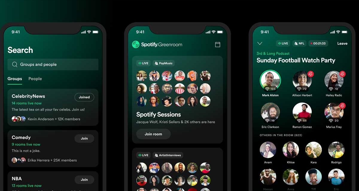 Greenroom: la nueva plataforma de Spotify que permite conversaciones interactivas